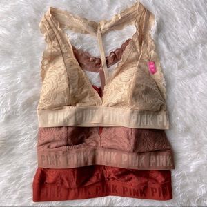 (Bundle of 3) VS PINK Bralettes